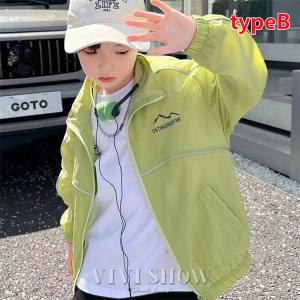 ナイロンジャケット フードなし キッズ 男の子...の詳細画像4