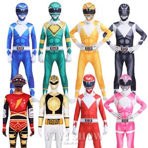 レンジャー コスプレ衣装 全身タイツ 連体服 大人用 子供用 コスチューム　コスプレ服　ハロウィン 仮装