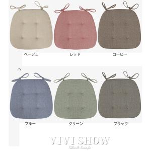 2枚セット ダイニングチェアクッション 座布団...の詳細画像2