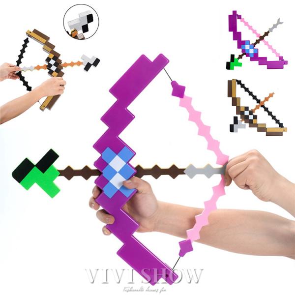 エンチャント 弓矢 グッズ ゲーム キャラクター おもちゃ プレゼント ブラウン パープル マイクラ...