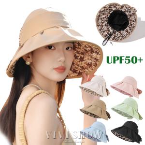 遮熱 折りたためる クール 日よけ 帽子 99% UVカット ブラック×ドット