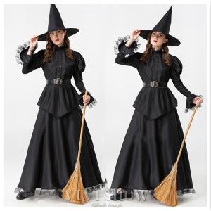 コスプレ ハロウィン コスチューム 仮装 コスプレ衣装 魔女 大人用 パーティー レディース イベント 文化祭 学園祭 ハロウィン衣装 黒 ブラック 魔法使い
