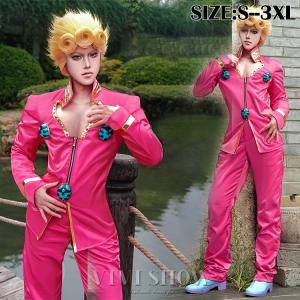 ジョジョの奇妙な冒険 ジョルノ・ジョバァーナ コスプレ ウィッグ イベント 二次会 cosplay イベント アニメ コスチューム ハロウィン