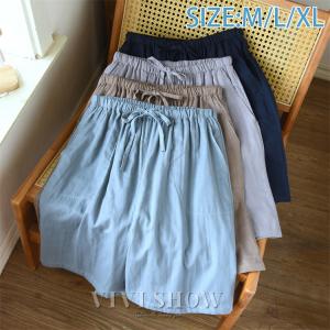 綿 ルームパンツ メンズ  ポケット付き ショート丈 短パン コットン コットン 綿 夏 部屋着 ショートパンツ シンプル 薄手