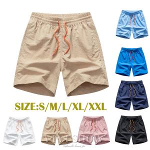 ショートパンツ メンズ ハーフパンツ  ビーチパンツ ひんやり カジュアル シンプル アウトドア 速乾 涼しい イージーパンツ ゆったり