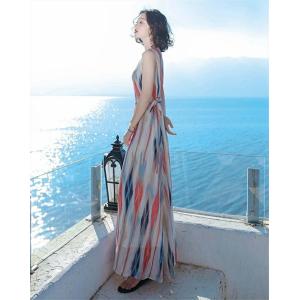 リゾートワンピース 沖縄 夏 おしゃれ 大人可...の詳細画像4