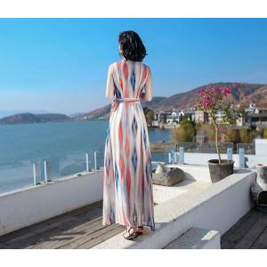 リゾートワンピース 沖縄 夏 おしゃれ 大人可...の詳細画像5