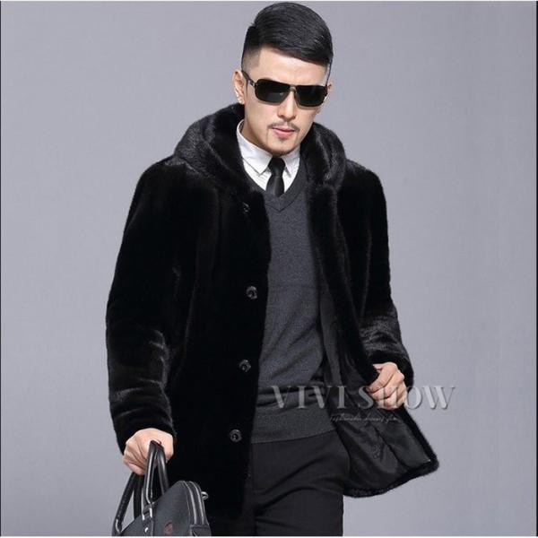 毛皮コート♪ 人気 上質 コート 上着 ジャケット ファーコートメンズ ショートコート おしゃれ ア...