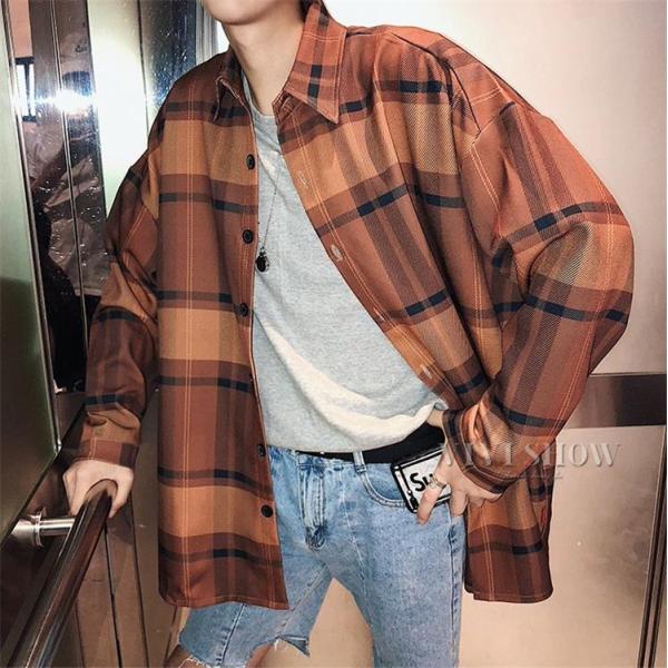 インクルーシブ 長袖シャツ フランネルシャツ メンズ チェック柄 カジュアル アメカジ