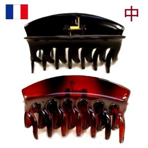 フランス製 ミニ バンスクリップ フロストカラー スワロフスキー