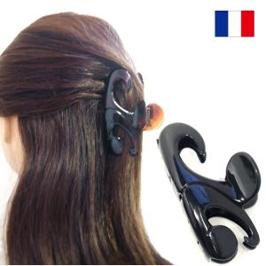 バンスクリップ 小さめ ダブル リボン グログラン サテン ヘアクリップ
