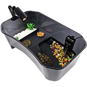 Binano カメ 水槽, タートルタンク,カメ生息地, 爬虫類用,