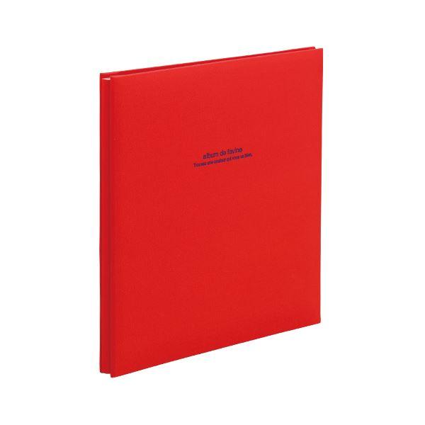 ナカバヤシ 100年台紙アルバム アH-LD-191-R レッド 1冊 まとめ買い