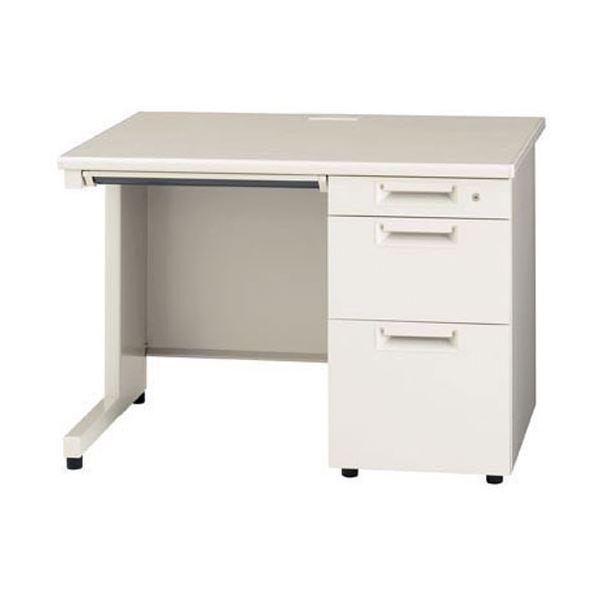 プラス 片袖机 JS-107D-3 LGY エルグレー 業務用 まとめ買い