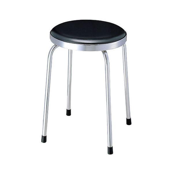 ジョインテックス 丸イスR-680C ダークグレー ビニルシート張 業務用 まとめ買い