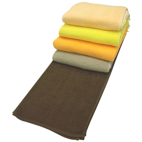 業務用 フェイスタオル/洗顔タオル 〔クリーム 60枚セット〕 240匁 34cm×86cm 綿10...