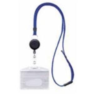 (業務用10セット)西敬 リールクリップ付き名札ID用 MLE-R346B 青 まとめ買い