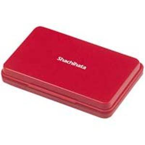 (まとめ)シヤチハタ スタンプ台 HGN-2-R 中形 赤〔×5セット〕 業務用 まとめ買い