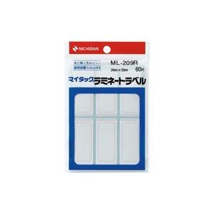 (まとめ)ニチバン マイタックラミネートラベル ML-209R 赤枠〔×20セット〕 まとめ買い