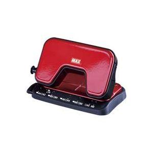 (まとめ)マックス 軽あけパンチSCOOVA DP-15T/R 赤 DP90125〔×10セット〕 ...
