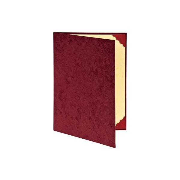 (業務用セット) 証書ファイル 布クロス貼り(スエード調)タイプ A4判 FSS-A4-R エンジ〔...