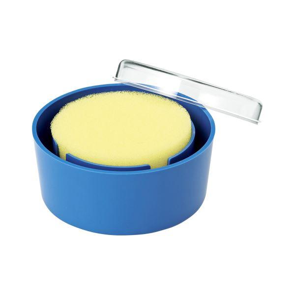 (まとめ) オープン スポンジケース丸型 R-1 1個入 〔×10セット〕 業務用 まとめ買い