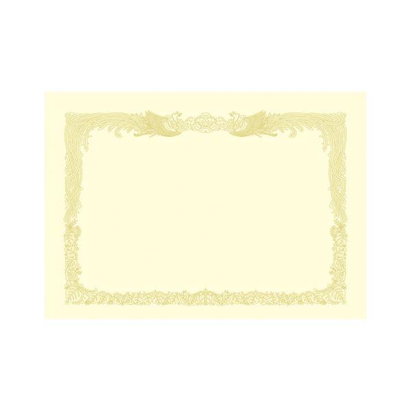 (まとめ) 厚口OA賞状用紙 クリーム・縦書き 10-1277 10枚入 〔×2セット〕 まとめ買い...