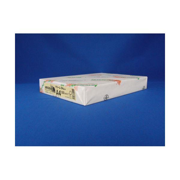 (まとめ) 北越紀州 NEWファインカラー A4判 NEW ファインカラー A4 クリーム 500枚...