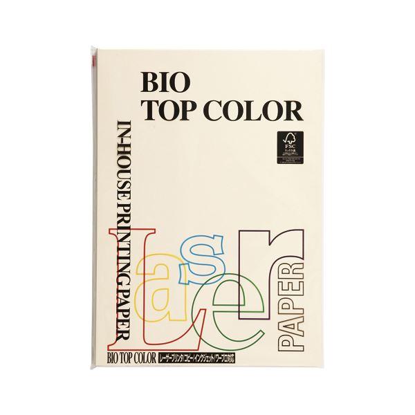 (まとめ) 伊東屋 バイオトップカラー A4判 100枚入 80g/m2 BT101 クリーム 〔×...