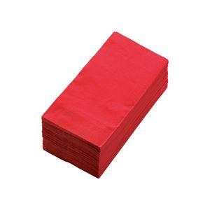 (まとめ) カラーナプキン 2PLY 8つ折 イタリアレッド 2PLU-28C-R 1パック(50枚...