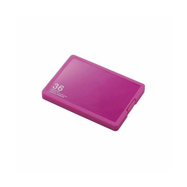 (まとめ)エレコム SD/microSDカードケース(プラスチックタイプ) CMC-SDCPP36P...