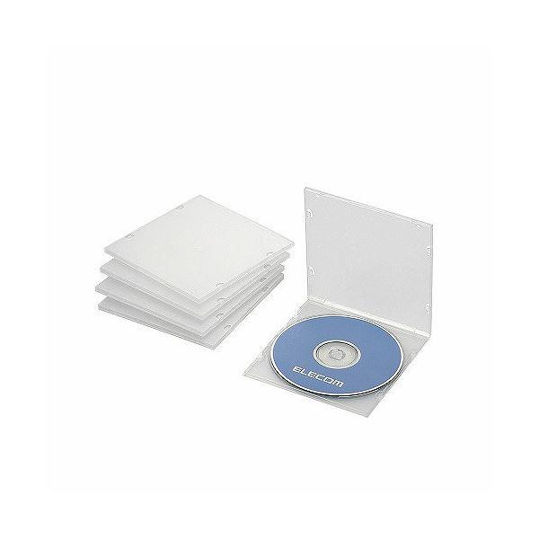 (まとめ)エレコム Blu-ray/DVD/CDケース(スリム/PP/1枚収納) CCD-JPCS5...