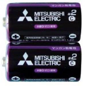 三菱 黒マンガン乾電池単2(2本入)R14PUE/2S 36-357 〔10個セット〕 まとめ買い