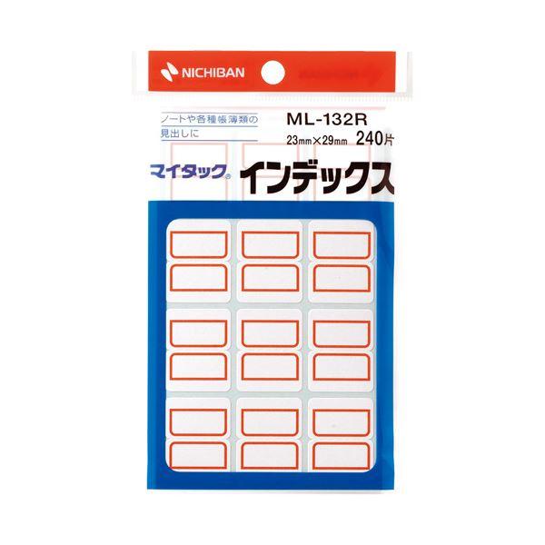(まとめ) ニチバン マイタックインデックス ML-132R 10袋〔×2セット〕 業務用 まとめ買...
