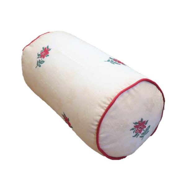 ボルスタークッション/腰枕 〔15R×30cm レッド〕 洗えるカバー 『オロペサ』 業務用 まとめ...