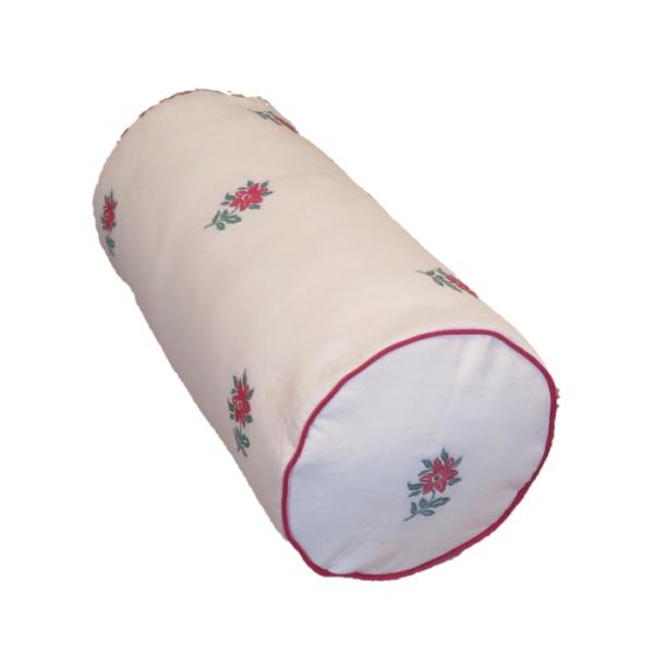 ボルスタークッション/腰枕 〔18R×40cm レッド〕 洗えるカバー 『オロペサ』 業務用 まとめ...