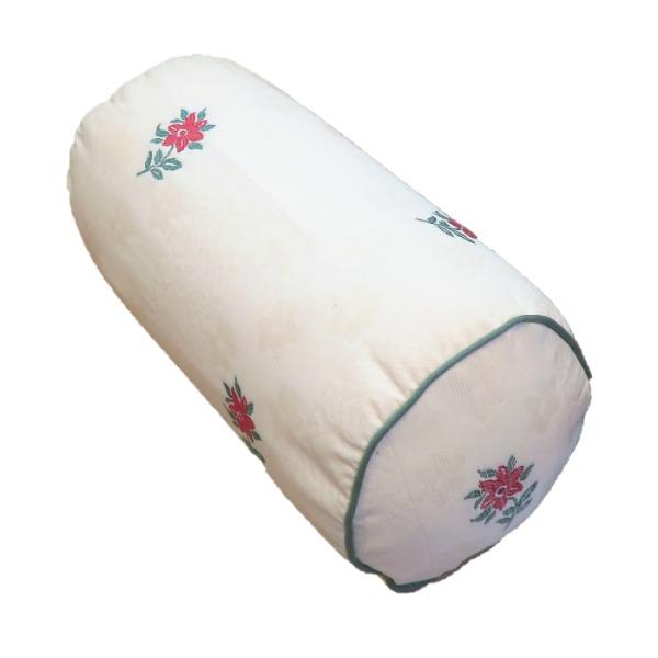 ボルスタークッション/腰枕 〔15R×30cm グリーン〕 洗えるカバー 『オロペサ』 業務用 まと...