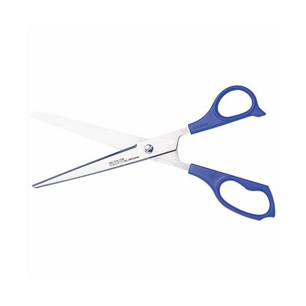 (まとめ) ライオン事務器 ステンレスはさみ刃渡り80mm 青 No.280 1本 〔×10セット〕...