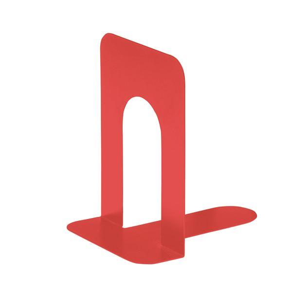 (まとめ) TANOSEE ブックエンド T型 大 コーラルレッド 1組(2枚) 〔×30セット〕 ...