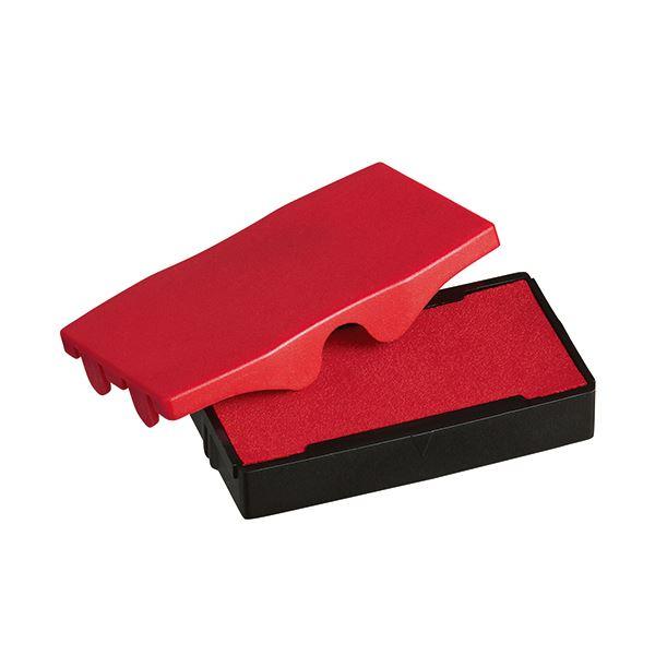 (まとめ) シャイニー スタンプ内蔵型角型印S-852専用パッド 赤 S-852-7R 1個 〔×5...