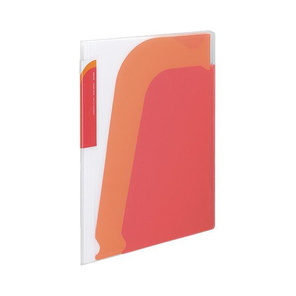 コクヨ ポケットブック(ノビータ)A4タテ レッド ラ-N210R 1セット(10冊) 業務用 まと...