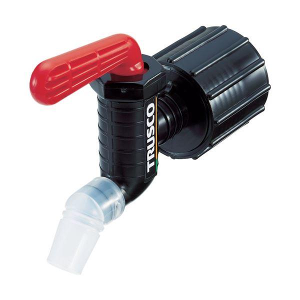 TRUSCO 樹脂製給油コックキューちゃん 口径40 フッ素ゴム 赤 QC-40-FKM-R 1個 ...
