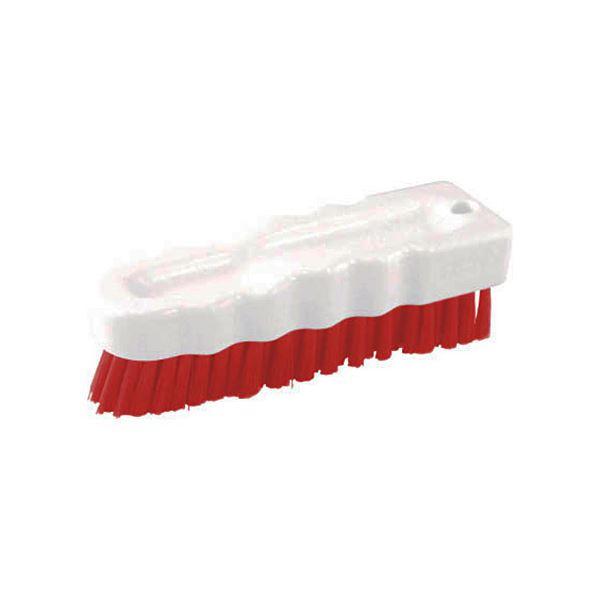 (まとめ)TRUSCOハンドブラシ(ハードタイプ)HACCP対応 レッド THB-H-R 1個〔×5...