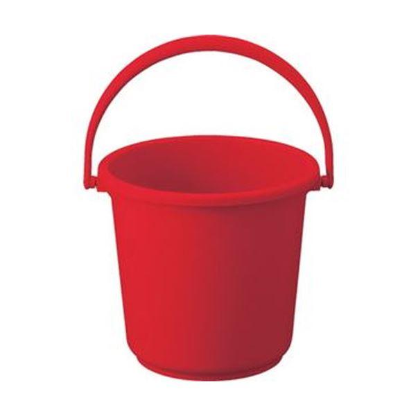 (まとめ)TRUSCO PPカラーバケツ 15L赤 TPPB-15-R 1個〔×10セット〕 業務用...