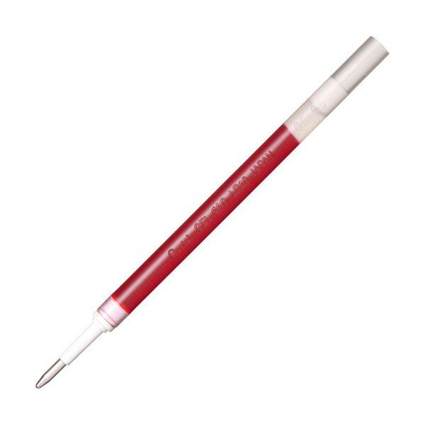 （まとめ）ぺんてる ゲルインクボールペン 替芯 1.0mm 砲弾チップ 赤 エナージェルシリーズ用 ...