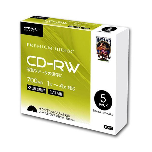 〔20個セット〕 HIDISC データ用 CD-RW 1-4倍速5mmスリムケース入り5枚パック H...