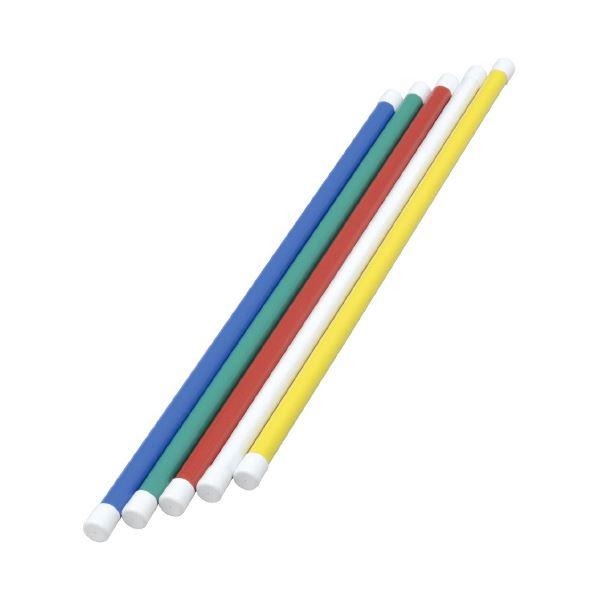 体操棒80 〔長さ80×直径3cm〕 5色1組(青・緑・赤・白・黄) まとめ買い