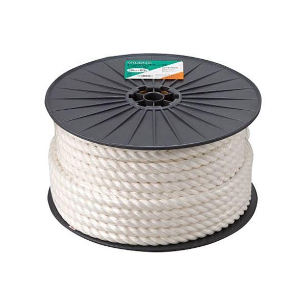 TRUSCO ビニロンロープ 16mm×50m ボビン巻 R-1650 1巻 業務用 まとめ買い
