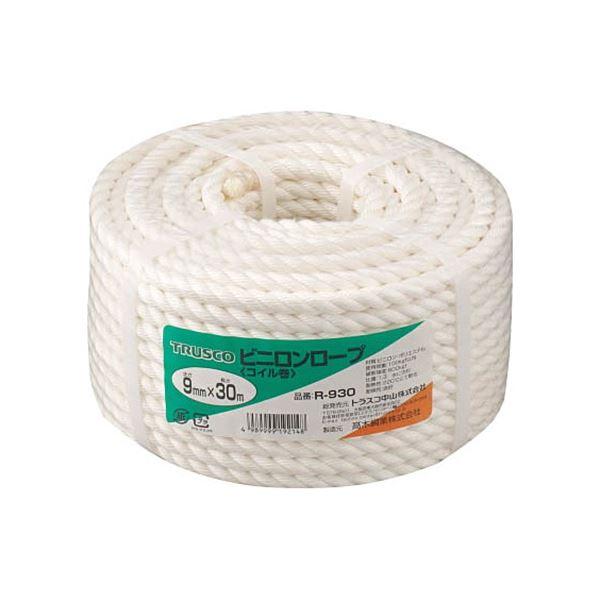 TRUSCO ビニロンロープ 9mm×30m コイル巻 R-930 1巻 業務用 まとめ買い