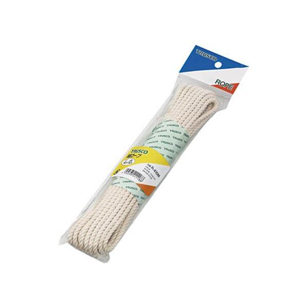 (まとめ) TRUSCO 綿ロープ みつうち φ4mm×10m R-410M 1巻 〔×3セット〕 ...